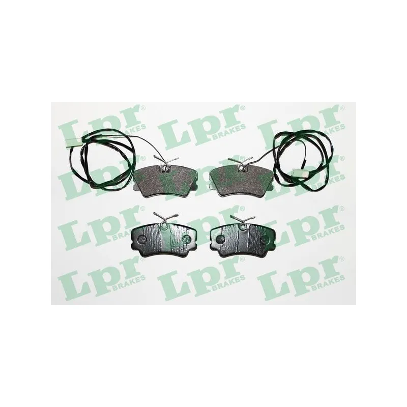 Jeu de 4 plaquettes de frein avant LPR 05P421