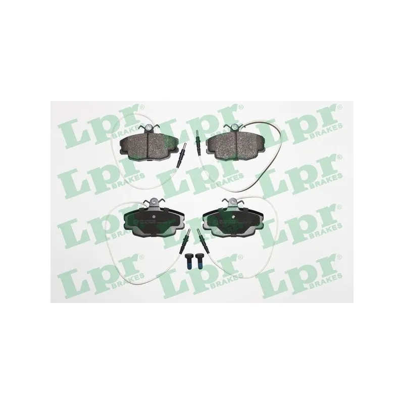 Jeu de 4 plaquettes de frein avant LPR 05P422