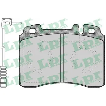 Jeu de 4 plaquettes de frein avant LPR 05P423A