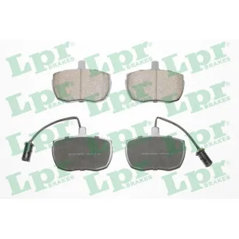 Jeu de 4 plaquettes de frein avant LPR 05P433