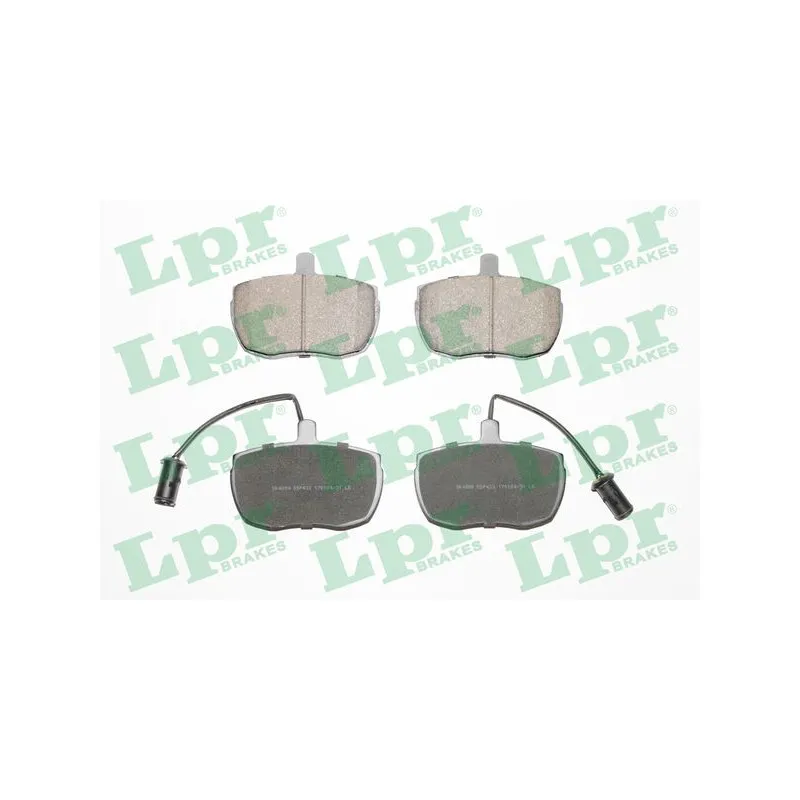 Jeu de 4 plaquettes de frein avant LPR 05P433