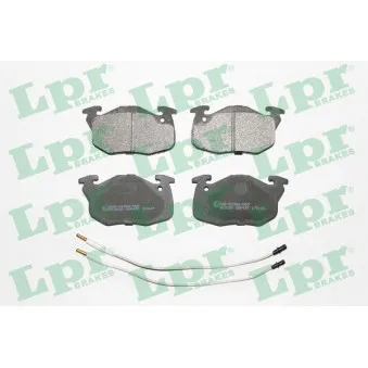 Jeu de 4 plaquettes de frein avant LPR 05P435