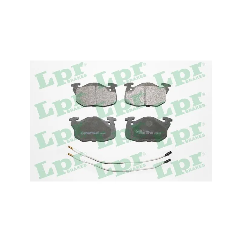 Jeu de 4 plaquettes de frein avant LPR 05P435