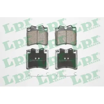 Jeu de 4 plaquettes de frein avant LPR 05P437