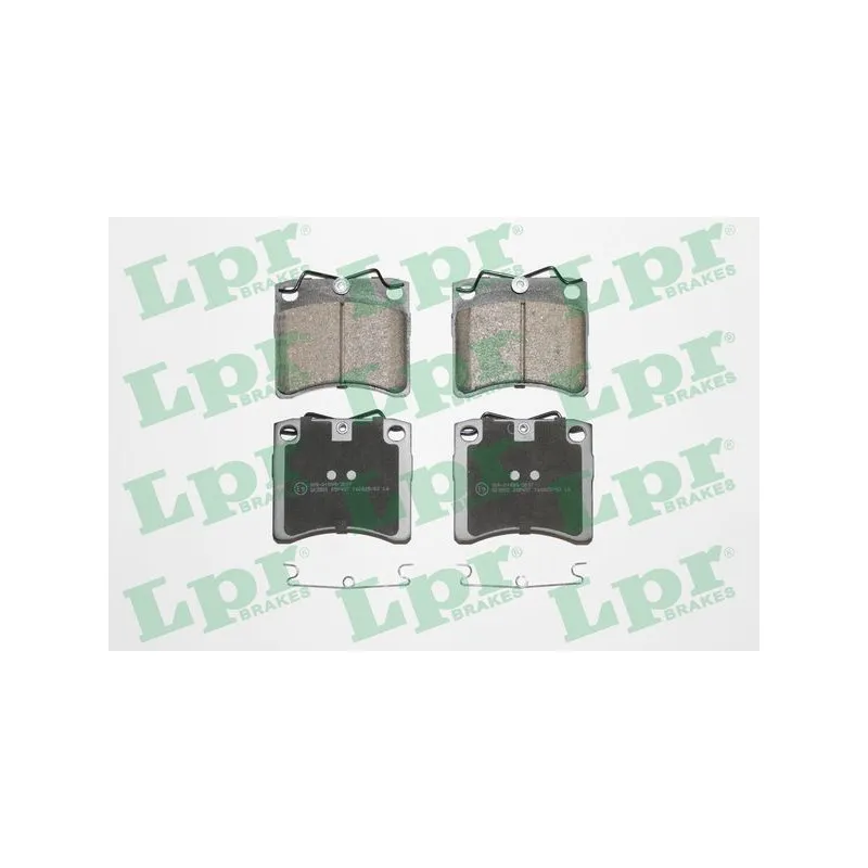 Jeu de 4 plaquettes de frein avant LPR 05P437