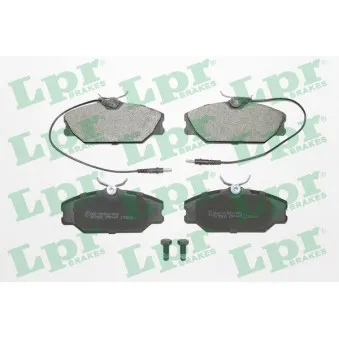 Jeu de 4 plaquettes de frein avant LPR 05P445