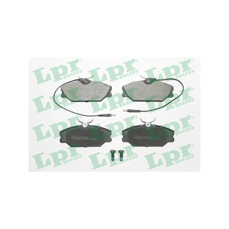 Jeu de 4 plaquettes de frein avant LPR 05P445