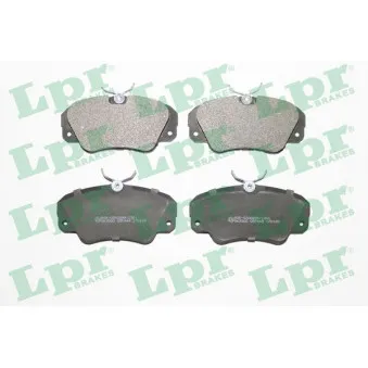 Jeu de 4 plaquettes de frein avant LPR 05P449