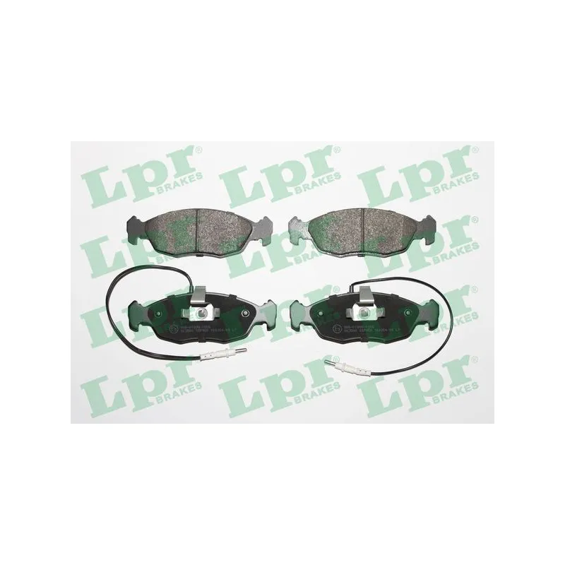 Jeu de 4 plaquettes de frein avant LPR 05P450