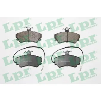 Jeu de 4 plaquettes de frein avant LPR 05P452