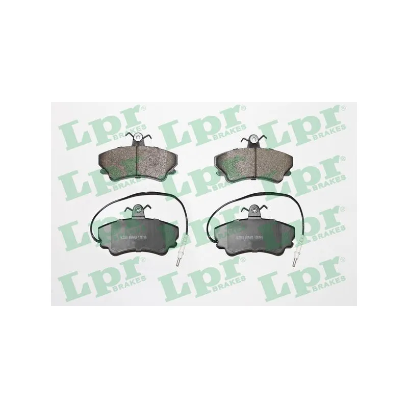 Jeu de 4 plaquettes de frein avant LPR 05P452