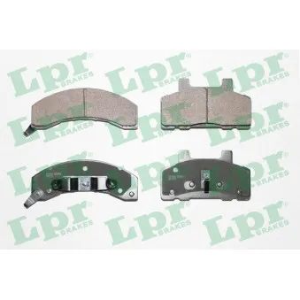 Jeu de 4 plaquettes de frein avant LPR 05P460