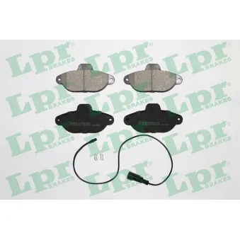 Jeu de 4 plaquettes de frein avant LPR 05P462