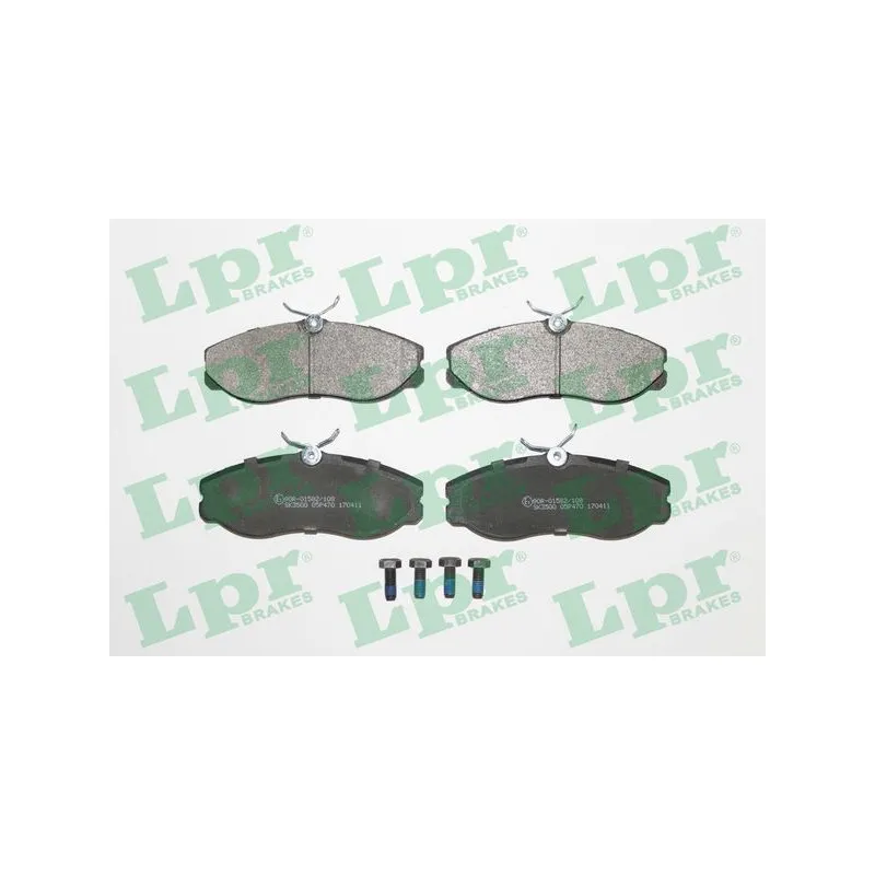 Jeu de 4 plaquettes de frein avant LPR 05P470