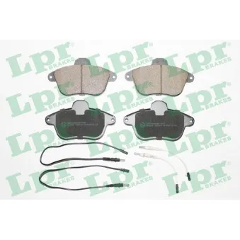 Jeu de 4 plaquettes de frein avant LPR 05P478