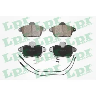 Jeu de 4 plaquettes de frein avant LPR 05P480