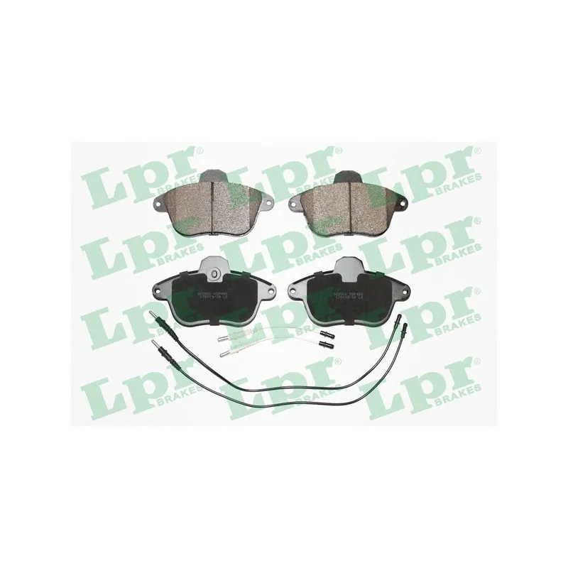Jeu de 4 plaquettes de frein avant LPR 05P480