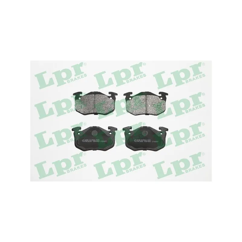 Jeu de 4 plaquettes de frein avant LPR 05P484