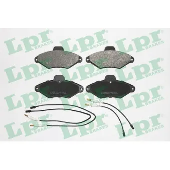 Jeu de 4 plaquettes de frein avant LPR 05P487