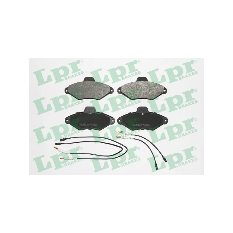 Jeu de 4 plaquettes de frein avant LPR 05P487