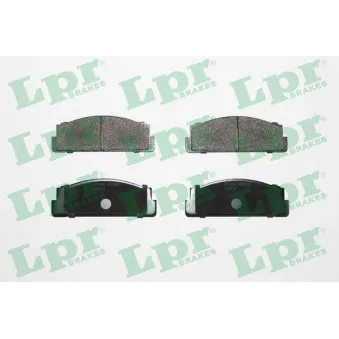 Jeu de 4 plaquettes de frein avant LPR 05P489