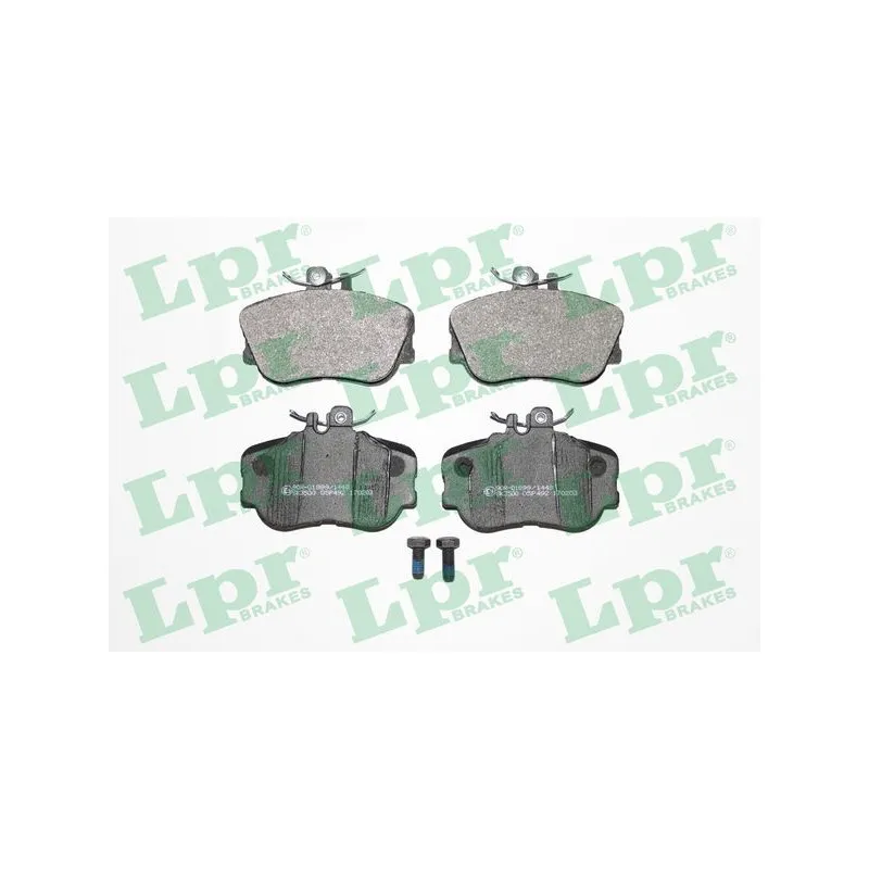 Jeu de 4 plaquettes de frein avant LPR 05P492