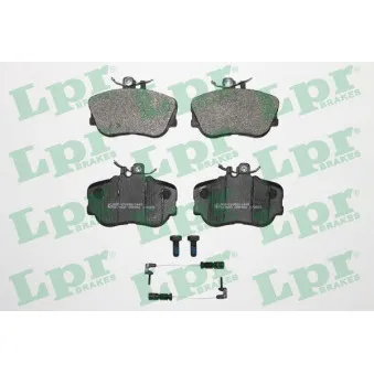 Jeu de 4 plaquettes de frein avant LPR 05P492A