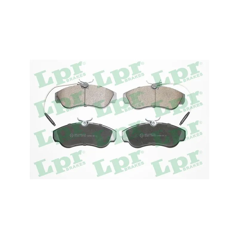 Jeu de 4 plaquettes de frein avant LPR 05P494