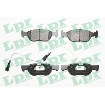 Jeu de 4 plaquettes de frein avant LPR 05P496