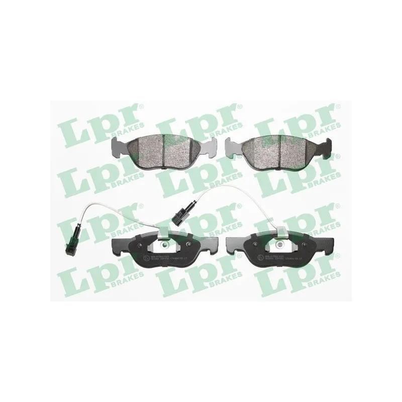 Jeu de 4 plaquettes de frein avant LPR 05P496