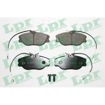 Jeu de 4 plaquettes de frein avant LPR 05P498