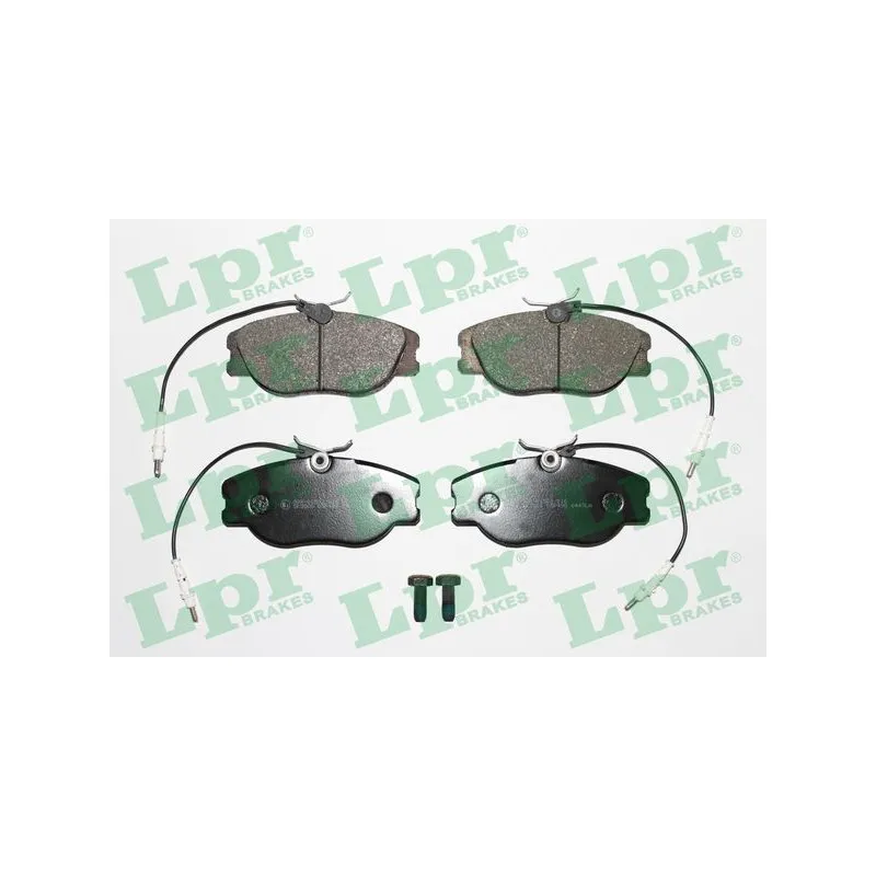 Jeu de 4 plaquettes de frein avant LPR 05P498