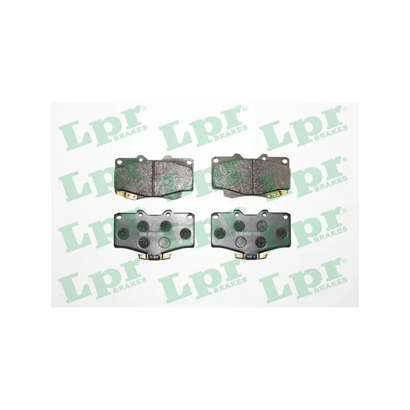 Jeu de 4 plaquettes de frein avant LPR 05P509