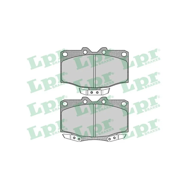 Jeu de 4 plaquettes de frein avant LPR 05P515