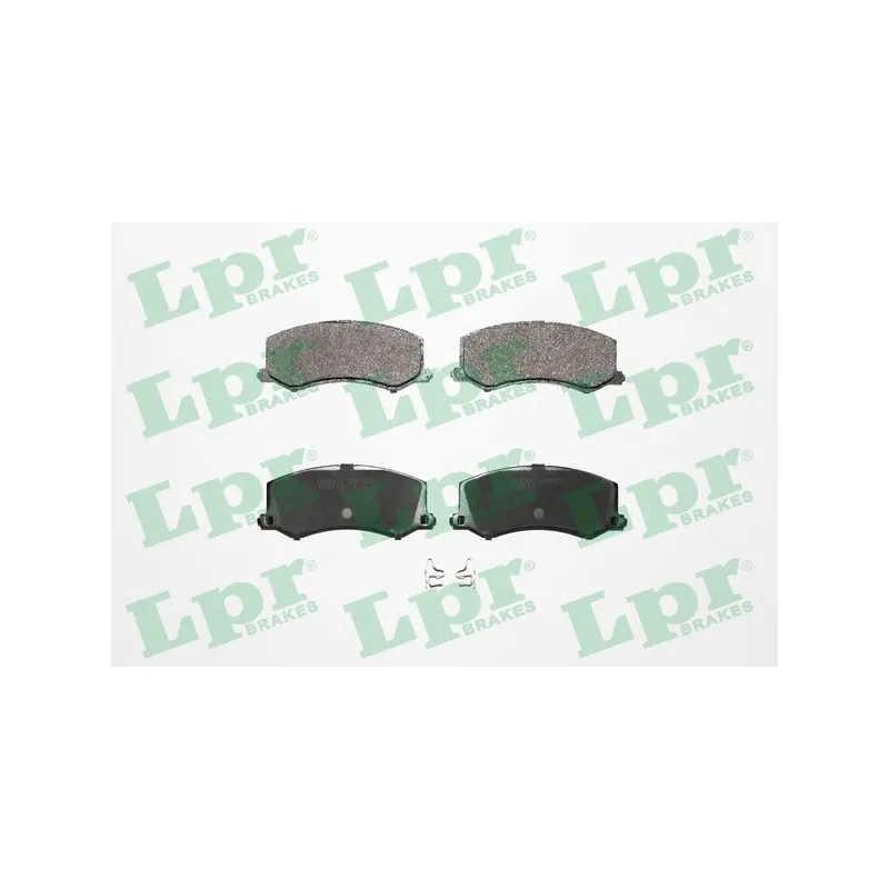Jeu de 4 plaquettes de frein avant LPR 05P522