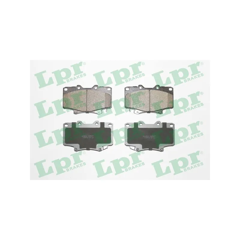 Jeu de 4 plaquettes de frein avant LPR 05P537