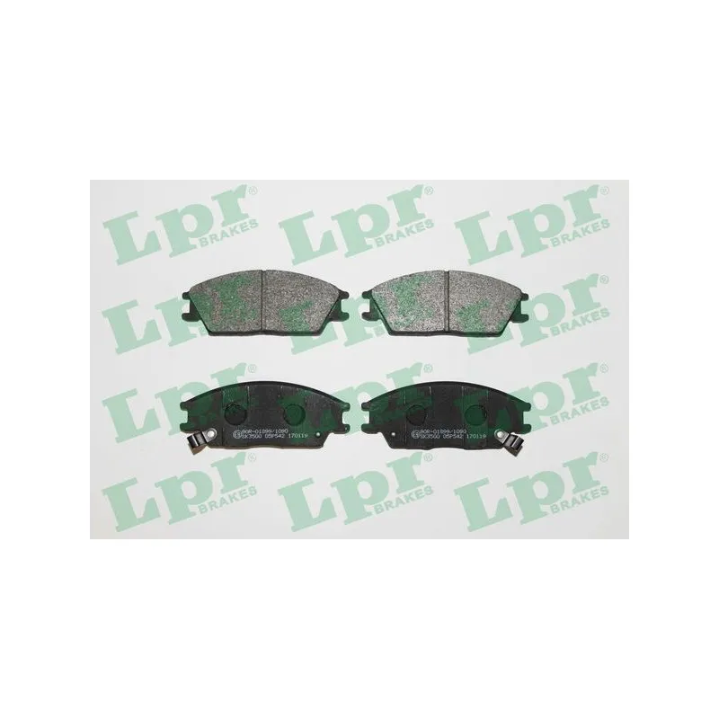 Jeu de 4 plaquettes de frein avant LPR 05P542