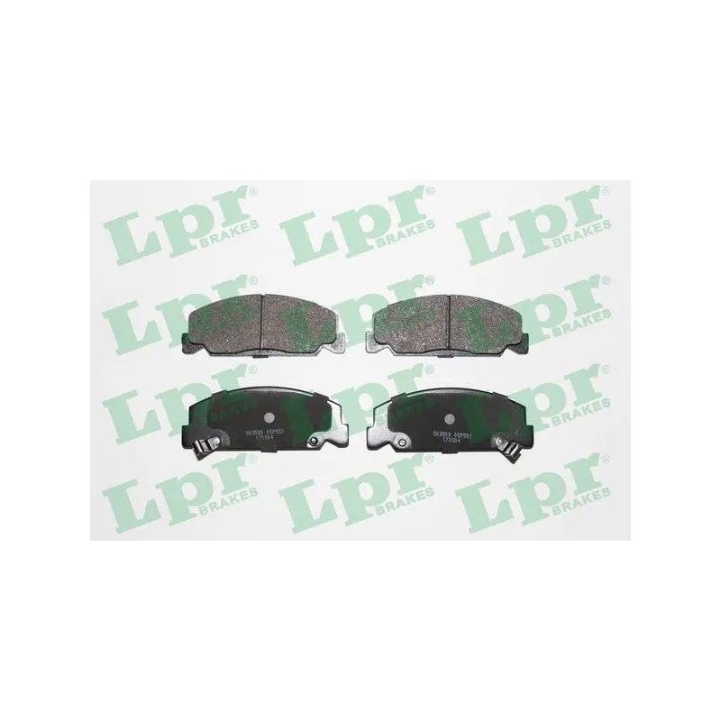 Jeu de 4 plaquettes de frein avant LPR 05P551