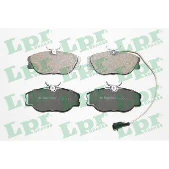 Jeu de 4 plaquettes de frein avant LPR 05P556
