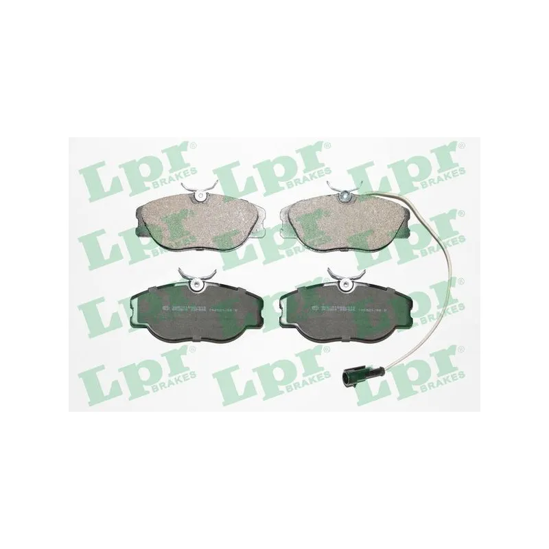 Jeu de 4 plaquettes de frein avant LPR 05P556