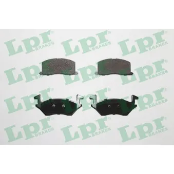 Jeu de 4 plaquettes de frein avant LPR 05P560