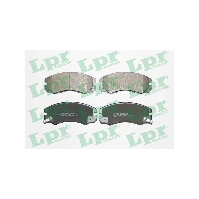 Jeu de 4 plaquettes de frein avant LPR 05P565
