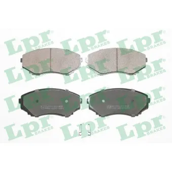 Jeu de 4 plaquettes de frein avant LPR 05P570