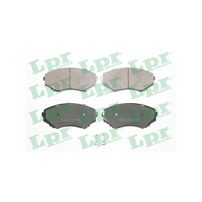 Jeu de 4 plaquettes de frein avant LPR 05P570