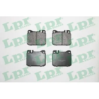 Jeu de 4 plaquettes de frein avant LPR 05P572