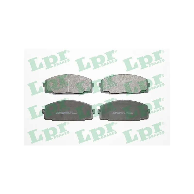 Jeu de 4 plaquettes de frein avant LPR 05P577