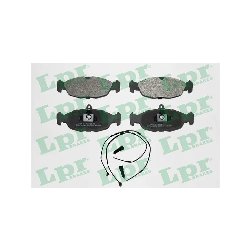 Jeu de 4 plaquettes de frein avant LPR 05P599A
