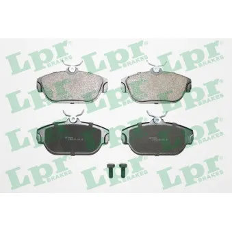 Jeu de 4 plaquettes de frein avant LPR 05P601