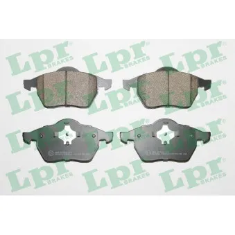 Jeu de 4 plaquettes de frein avant LPR 05P612