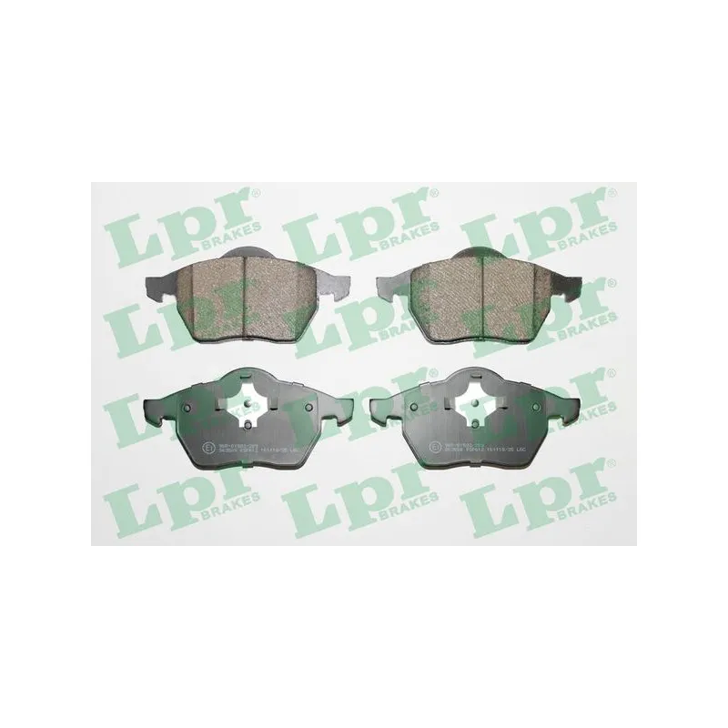 Jeu de 4 plaquettes de frein avant LPR 05P612